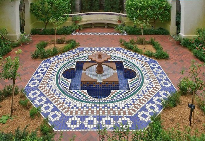 Gạch lát sân vườn Mosaic