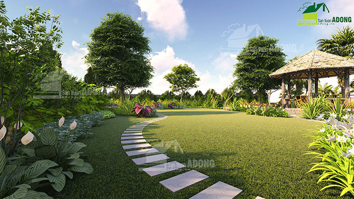 Thiết kế cảnh quan sân vườn khu nghỉ dưỡng gia đình ở Bình Phước