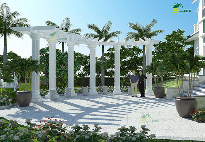 thiết kế thi công sân vườn biệt thự tại Sơn La