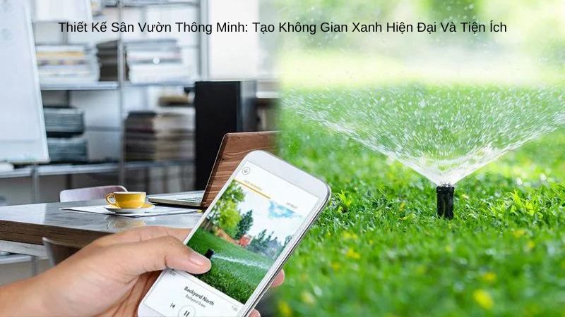 Công nghệ thông minh cho sân vườn biệt thự hiện đại